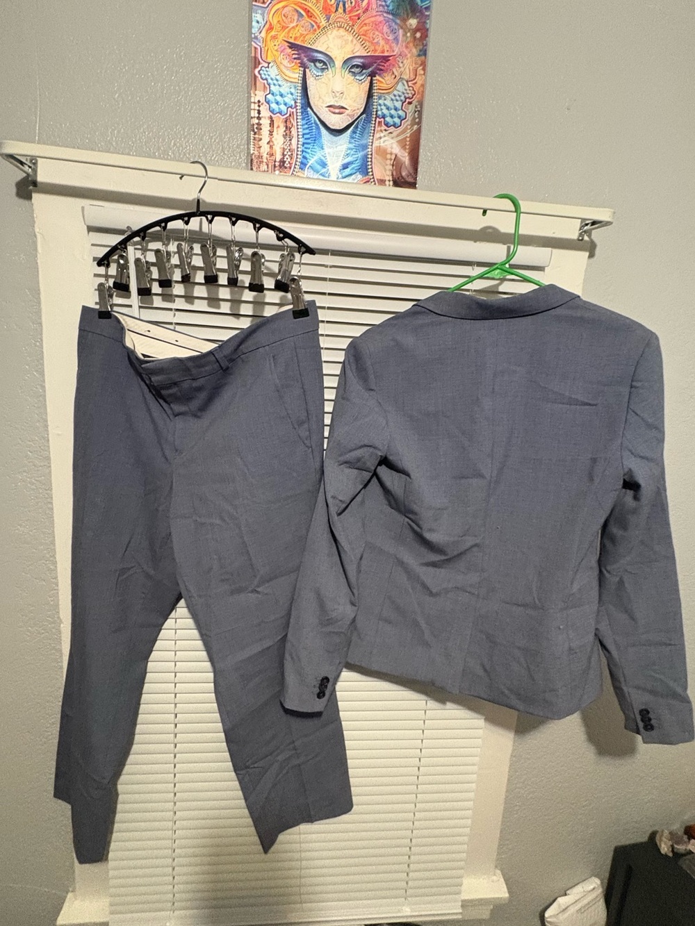 Banana Republic Women’s Slate Blue Blazer and Pants set - suit set
